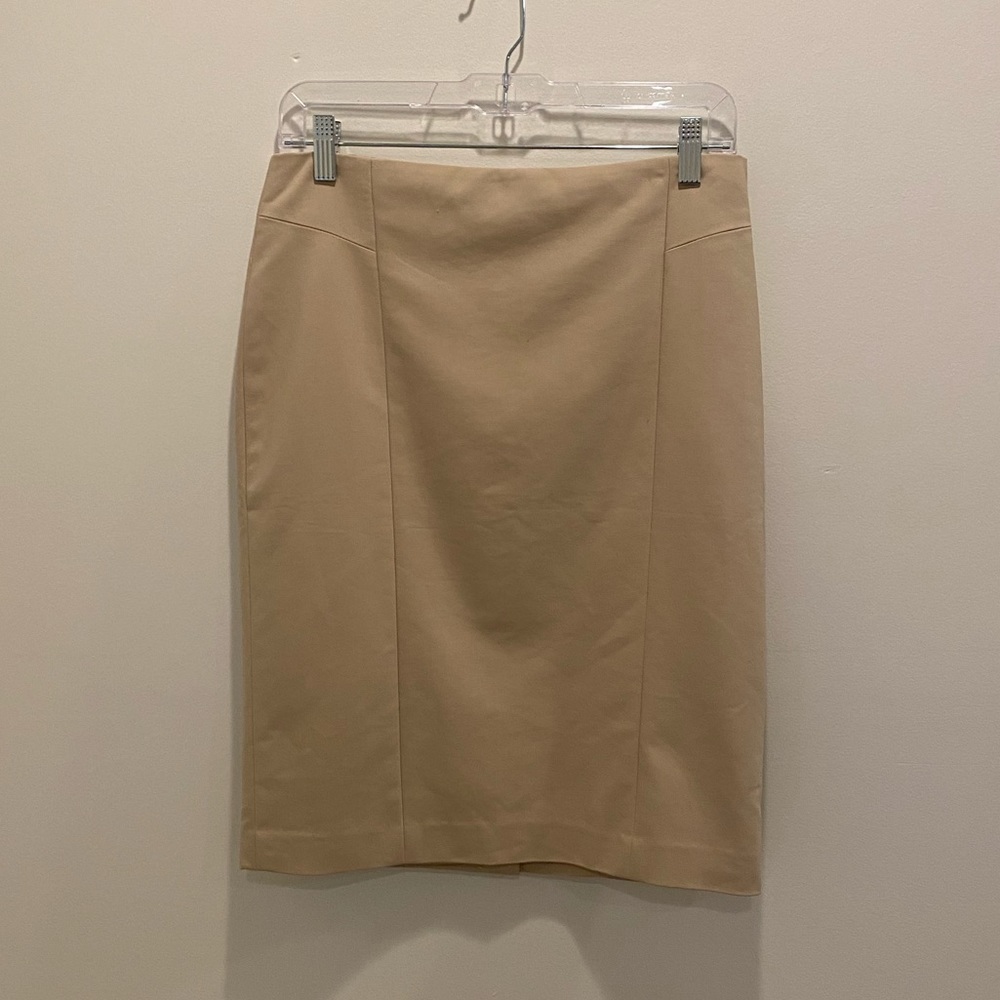 Ann Taylor Khaki Pencil Skirt